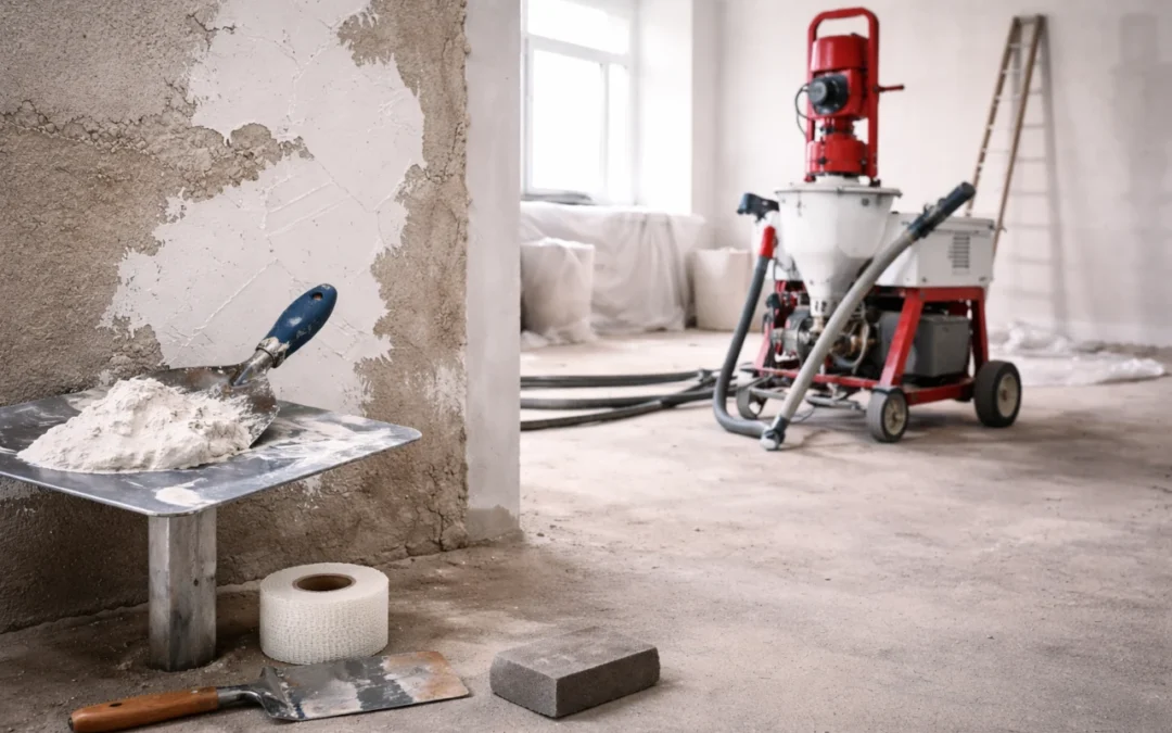 Jak przygotować ściany do szpachlowania maszynowego